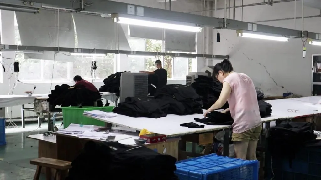 Garment quality inspection at Yuanchun
