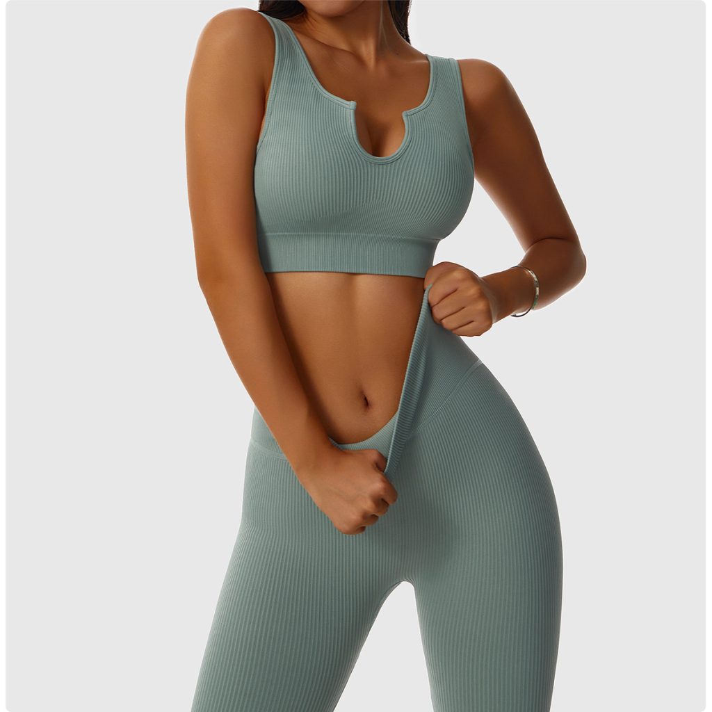 Women's Seamless Yoga Set - High Waist, Quick Dry, 2-Piece