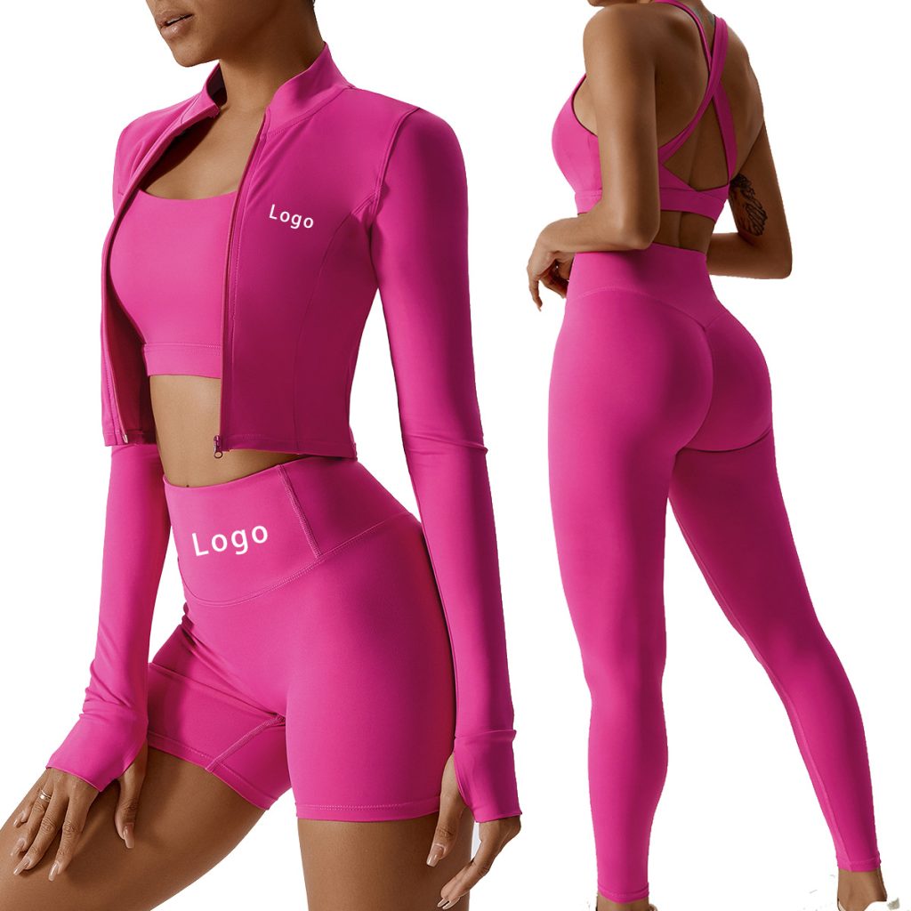 Women's 2-4 Piece Active Yoga Set - Butt Lift, Long Sleeve