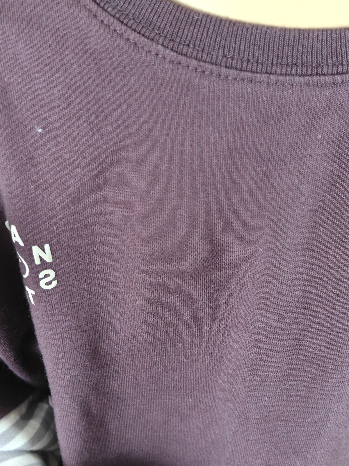YC-21670-4 Brown Oversized Short-Sleeve Layered-Look Sweatshirt product detail