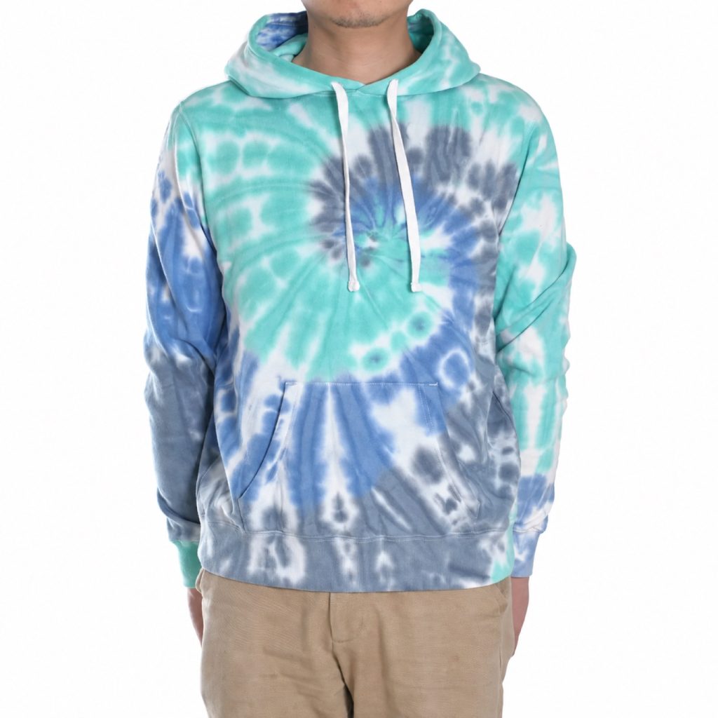 Tie-Dye Pullover Hoodie with Kangaroo Pocket