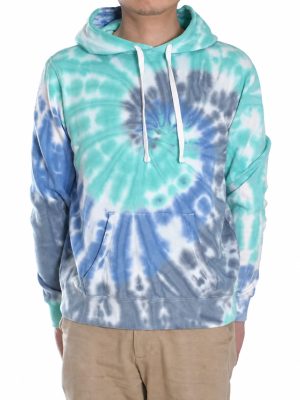 Tie-Dye Pullover Hoodie with Kangaroo Pocket product image