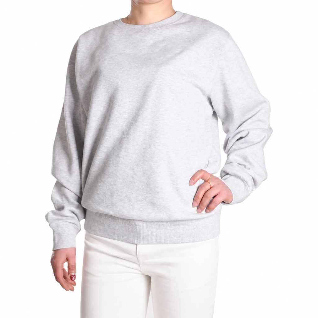 Minimalist Embossed Crewneck Sweatshirt