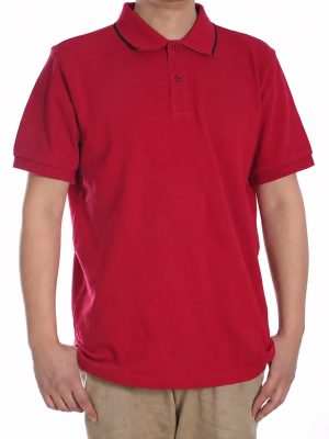 Short-Sleeve Polo Shirt with Embroidered Badge product image