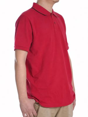 YC-tshirt-0004-2__logohide-b01-ai-YC-tshirt-0004-craft Short-Sleeve Polo Shirt with Embroidered Badge product image