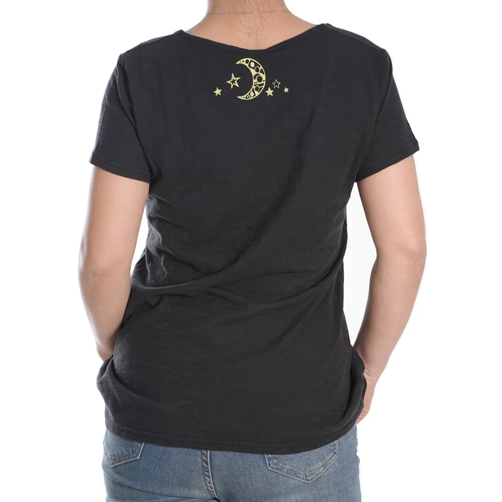 YC-tshirt-0006-3 Women's Paisley Print Scoop Neck T-Shirt product detail