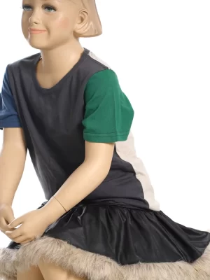 YC-tshirt-0007-2 Kids Color-Block Short-Sleeve T-Shirt product image