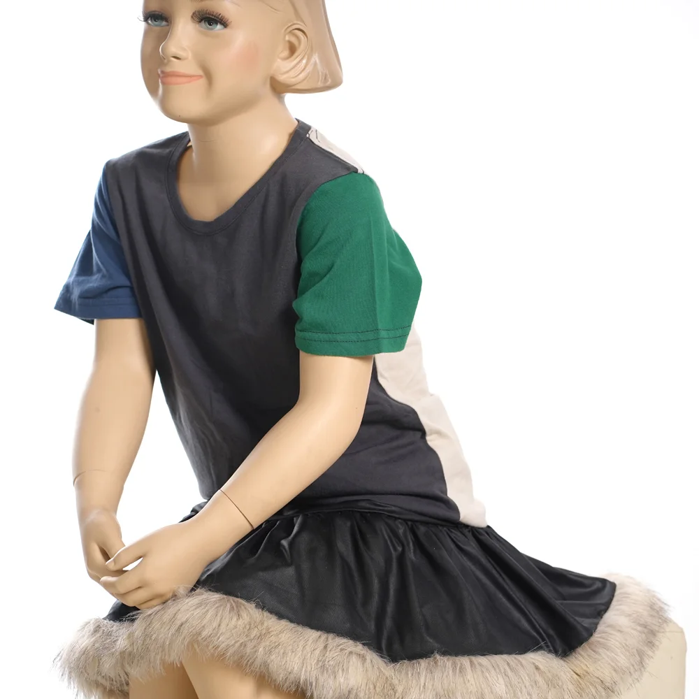 YC-tshirt-0007-2 Kids Color-Block Short-Sleeve T-Shirt product detail