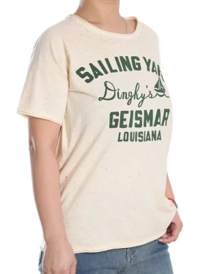 YC-tshirt-0008-2 Nep Fabric Nautical Graphic T-Shirt product image