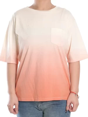 Oversized Gradient Dip-Dye T-Shirt with Pocket product image