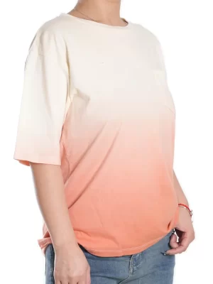 YC-tshirt-0009-2 Oversized Gradient Dip-Dye T-Shirt with Pocket product image
