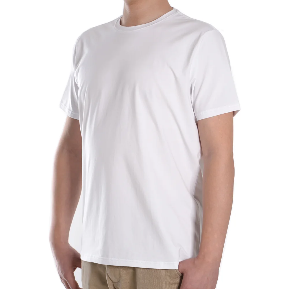 YC-tshirt-0010-2 Classic White Crewneck T-Shirt product detail