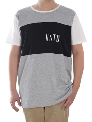 Color-Block Panel T-Shirt with Typography product image