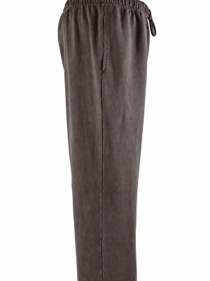 yc-20630-craft-ed3695f57434 Brown Velour Drawstring Wide-Leg Track Pants product image
