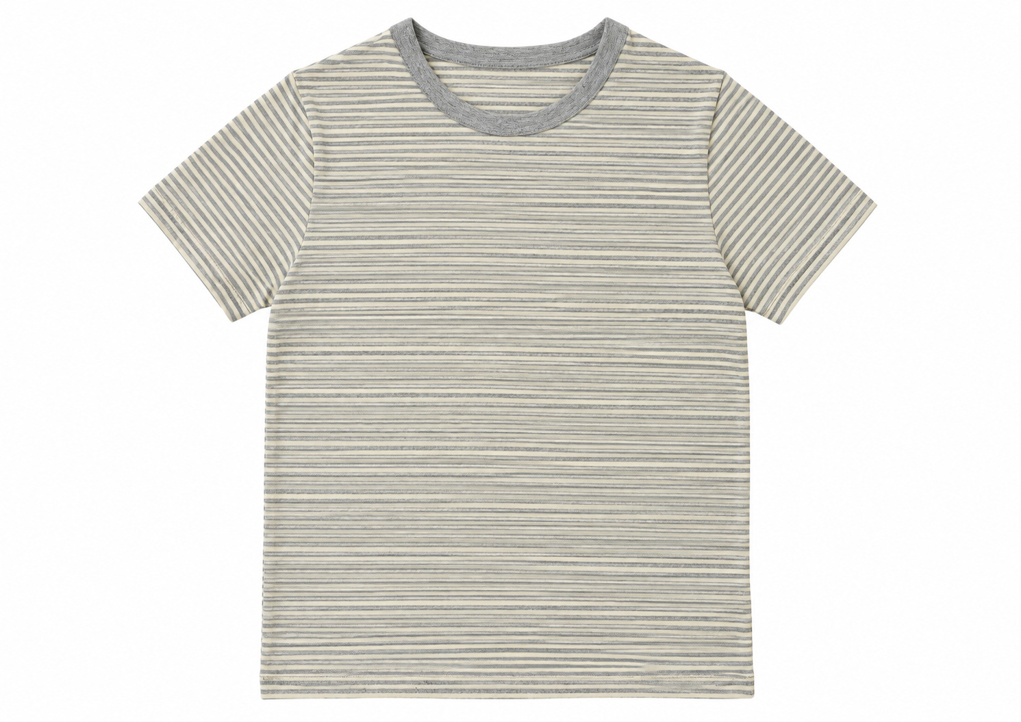 yc-21079-front-1-a580d345991b Striped Cotton Modal Short-Sleeve T-Shirt, 280 GSM