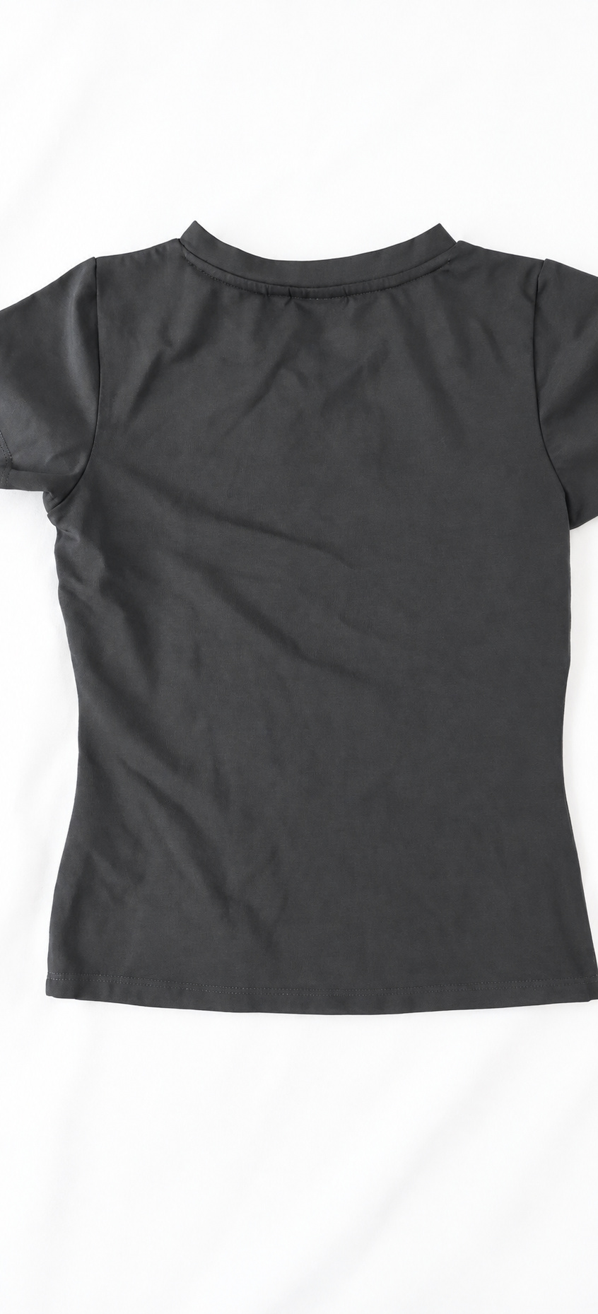 yc-21080-back-ae69b96c5cab Black Fitted Cotton Modal T-Shirt, 280 GSM product detail