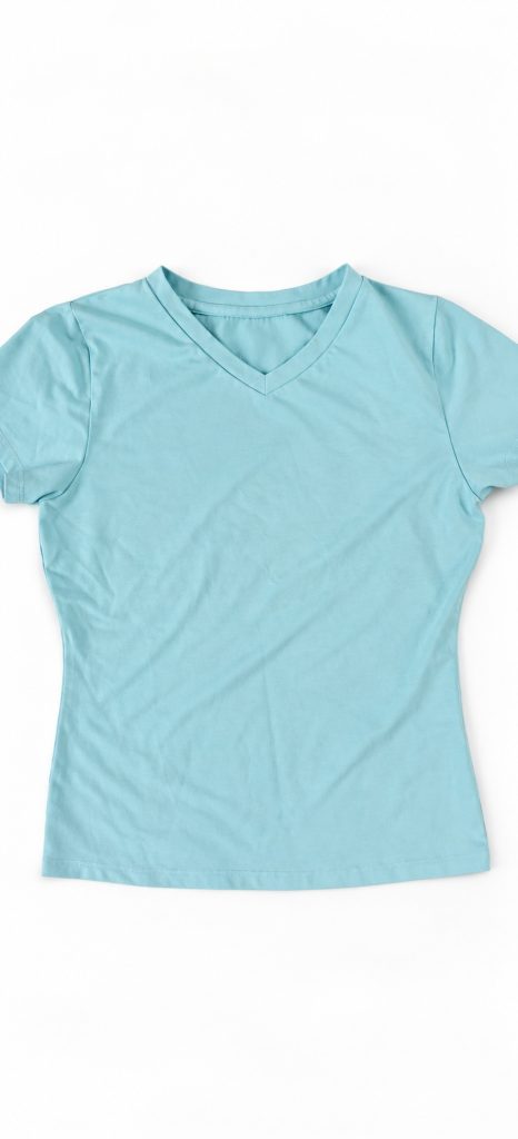 Light Blue Kids Cotton Modal T-Shirt, 280 GSM