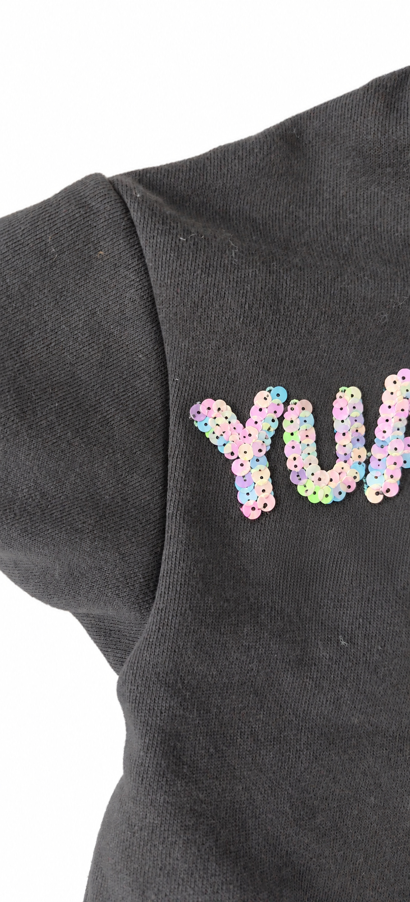 yc-21490-detail-1-baaee4d3535d Black Short-Sleeve Hooded Sweatshirt, 300 GSM product detail