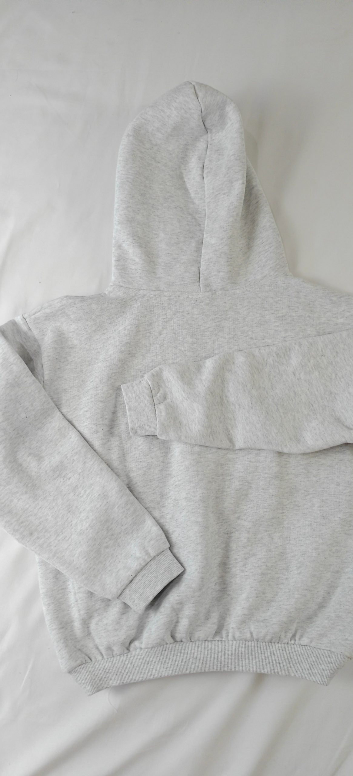yc-21778-back-da3590cc365f Grey Cropped Hooded Sweatshirt, 300 GSM product detail