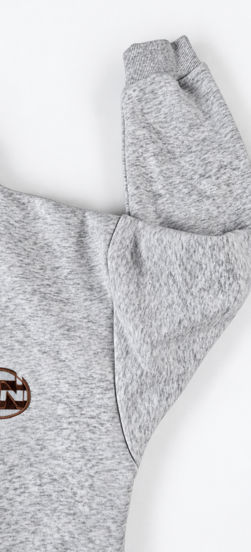 yc-21837-detail-2-9626a1dada65 Grey Hooded Sweatshirt, 390 GSM product detail